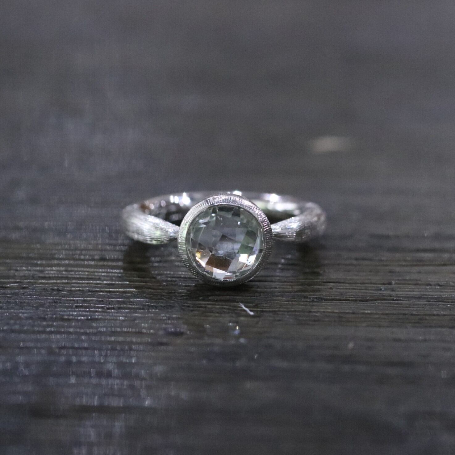 グリーンクォーツ 手彫リング