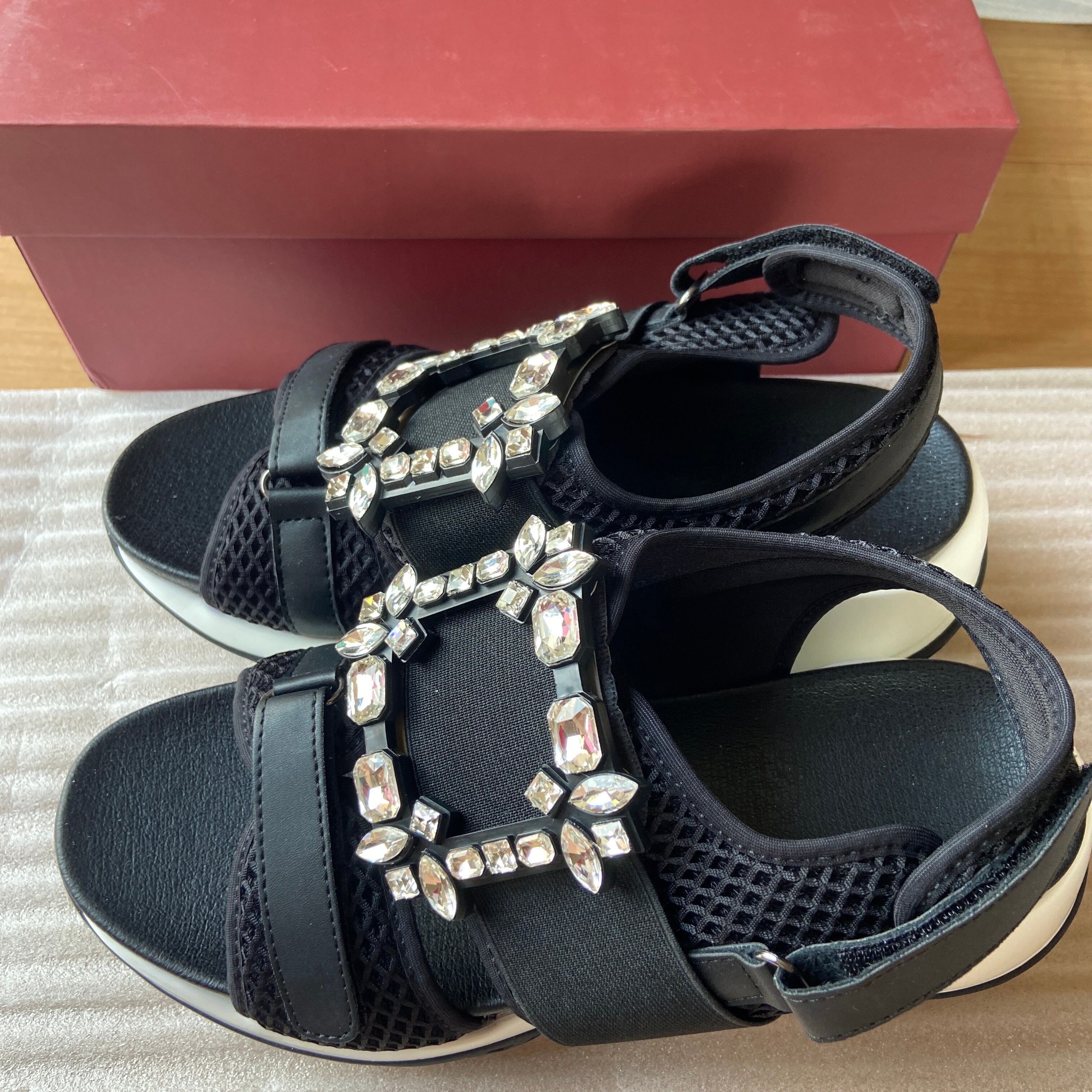 ビジュー装飾のミュール♡キラキラして綺麗♡デパート♡そごう購入 