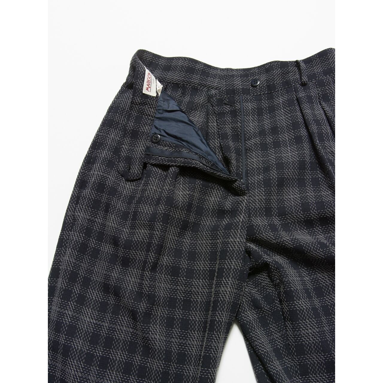 【MARGON】Made in Italy 90's 2tuck wide tapered pants(マルゴン イタリア製2タックワイドテーパードパンツ)3a