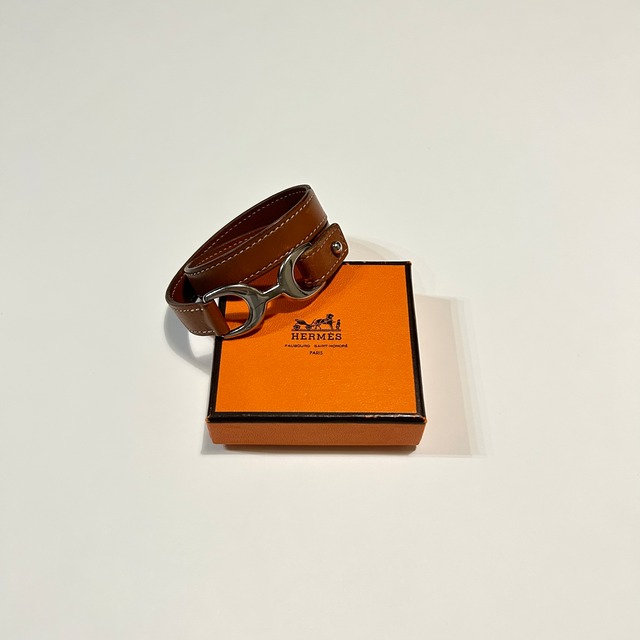 HERMES パバン Leather bracelet