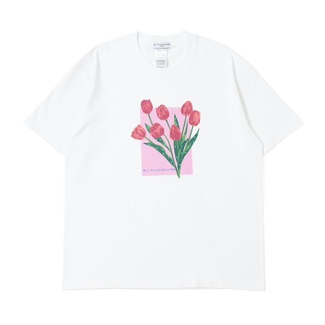 APD WATERCOLOR LOGO SS TEE / WHITE