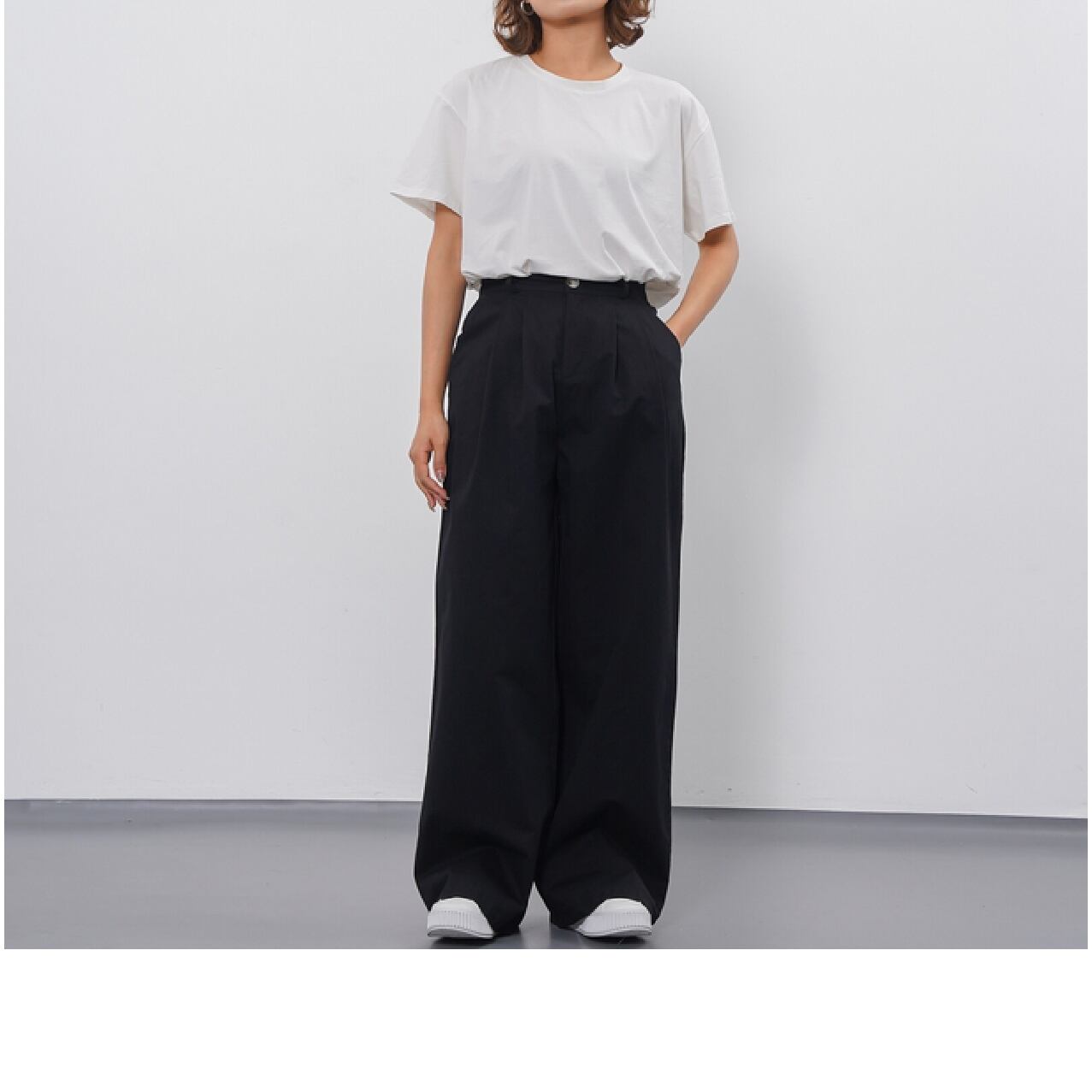 NYLON WIDE EASY TROUSERS made by Antwort | Pay ID