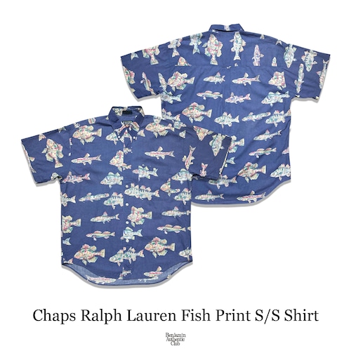 90s Chaps Ralph Lauren Fish Print S/S Shirt 90s Chaps Ralph Lauren Fish Print S/S Shirt