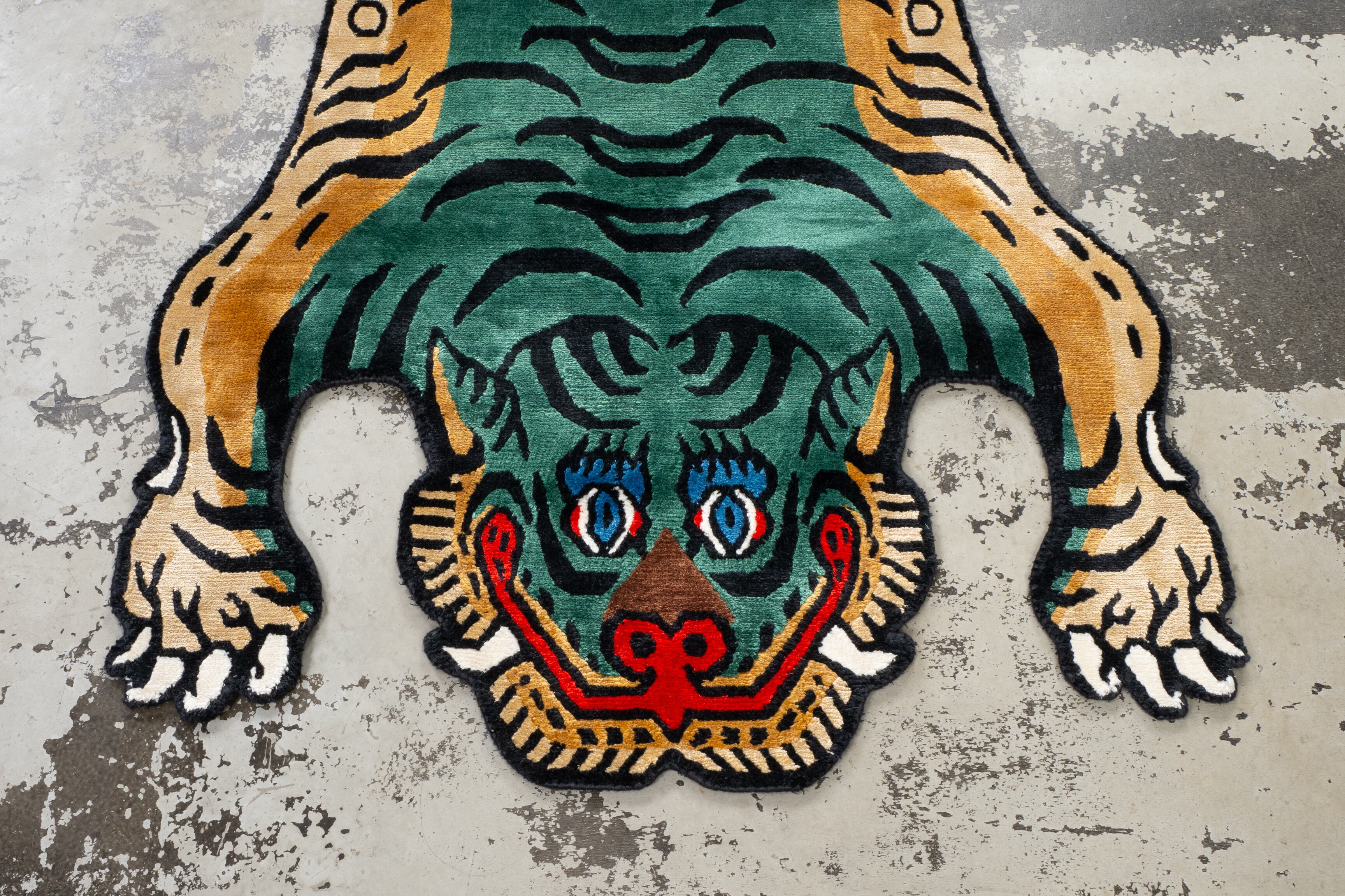 Tibetan Tiger Rug 《Mサイズ•シルク116》チベタンタイガーラグ