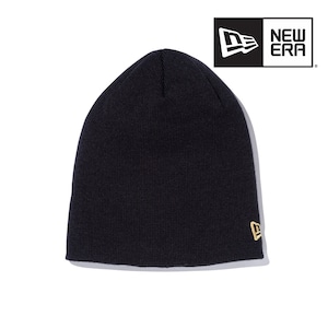 NEW ERA ニューエラ ベーシック ビーニー ニット帽 アクリル メンズ レディース ユニセックス BLK GOL