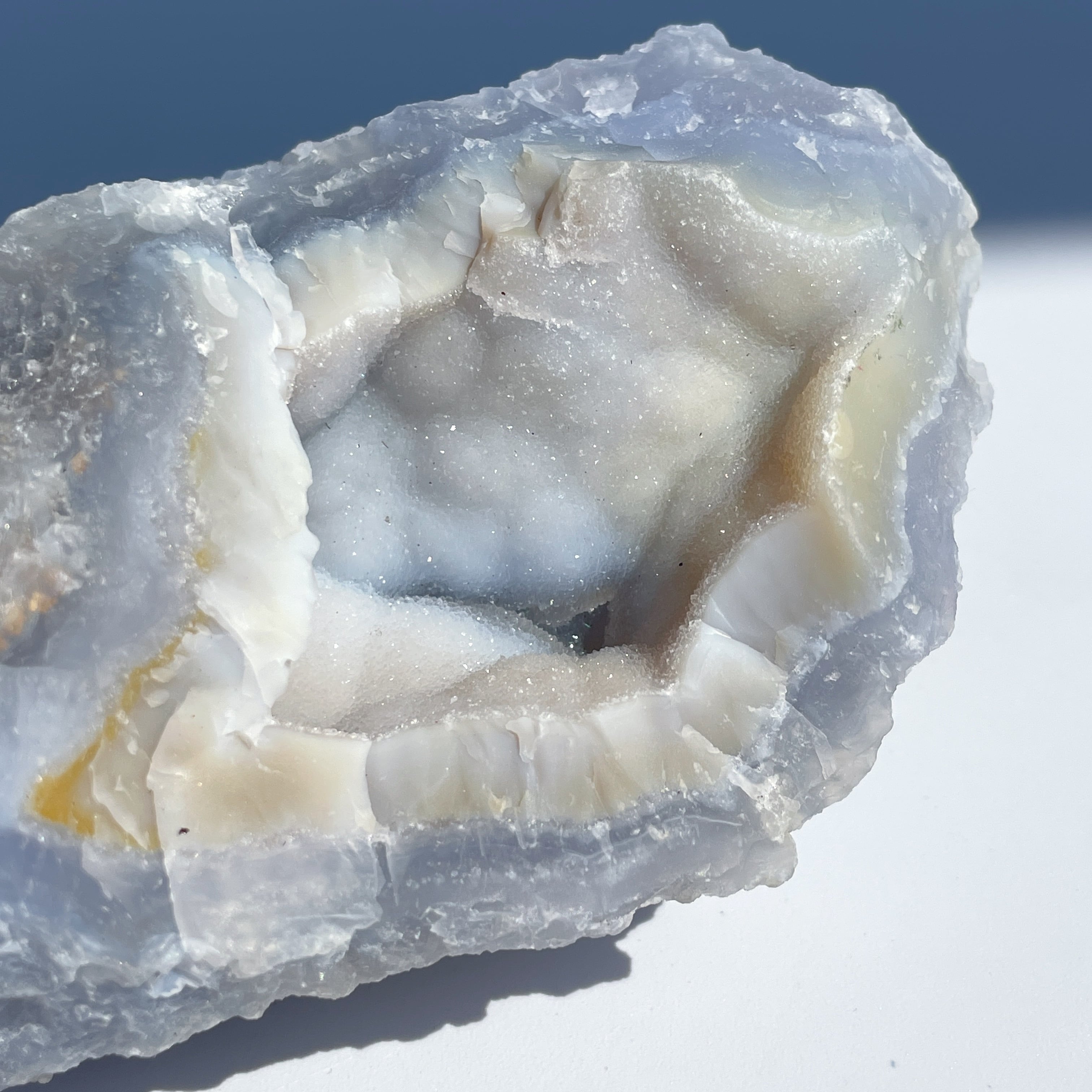 ブルーカルセドニー 原石35◇ Blue Chalcedony ◇天然石・鉱物