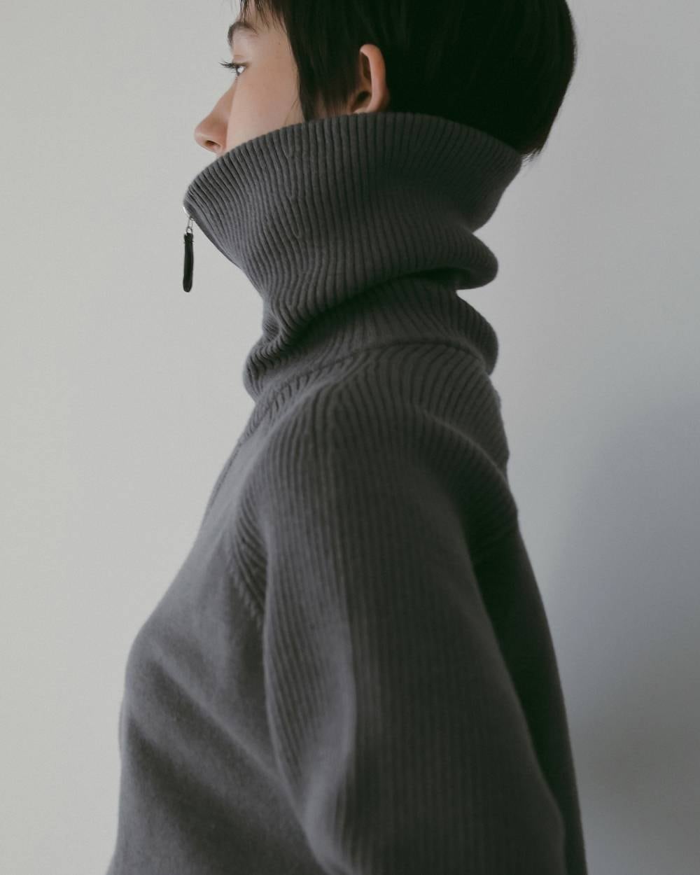 anuke 】Zip Rib Knit | valance 福井｜レディース セレクトショップ