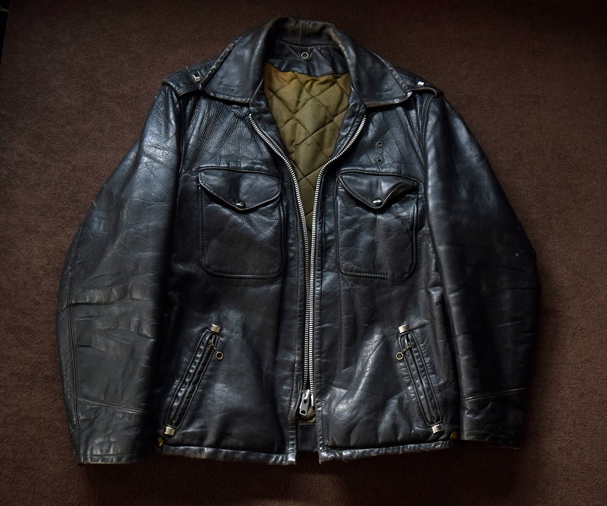 50s SCHOTT DUR-O-JAK POLICE JACKET 40 | SECOND TIME GLORY