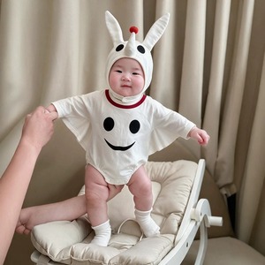 【ハロウィン】ホワイトゴーストロンパース
