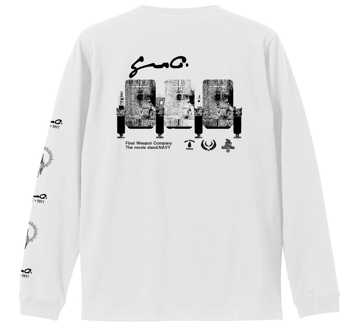 FINAL WEAPON COMPANY × NAVY F.T ［THEATER］Long Tee | navy
