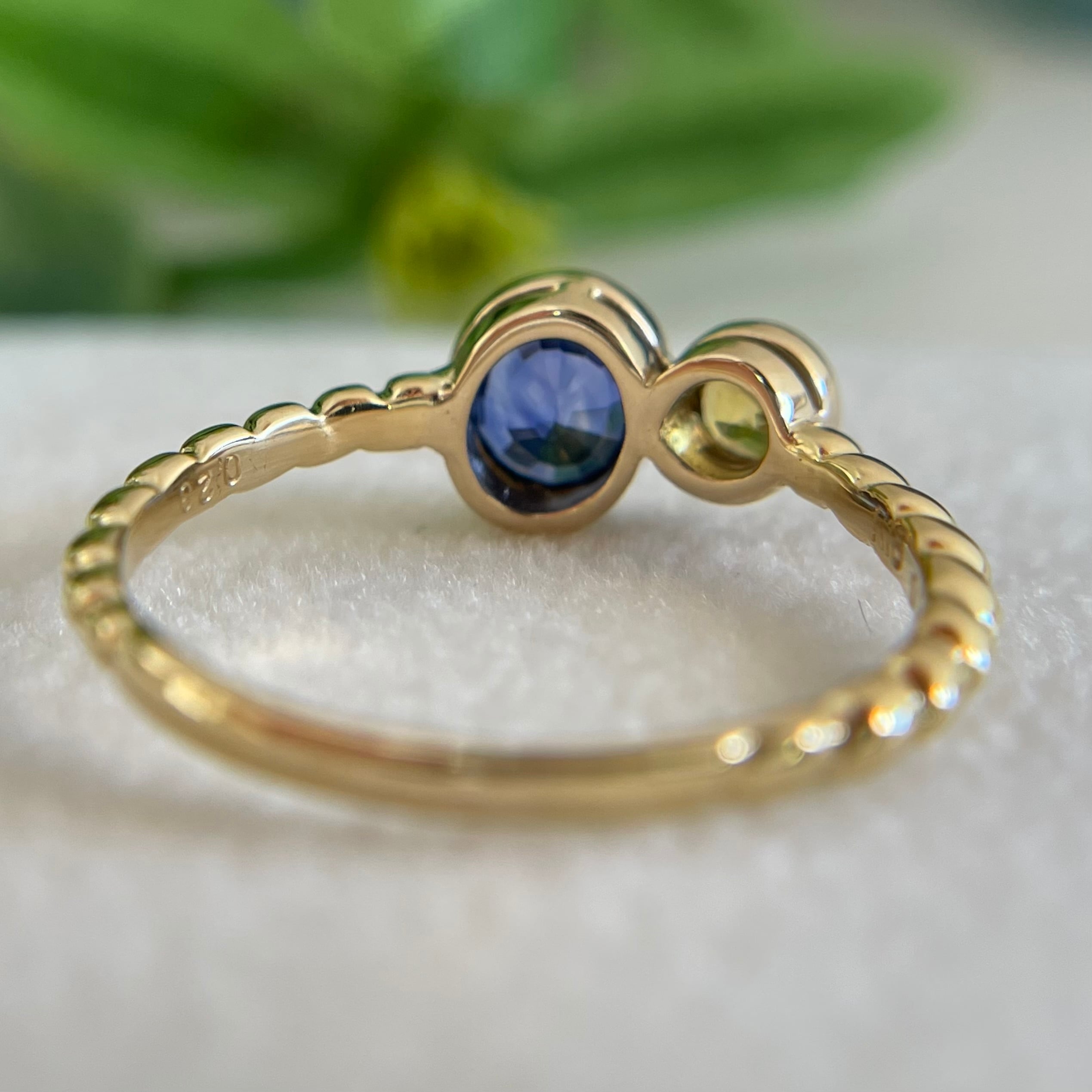 サファイアリングK18 2号