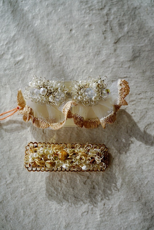 〔SET 販売〕ピアス▫︎耳飾り×ヘアクリップ