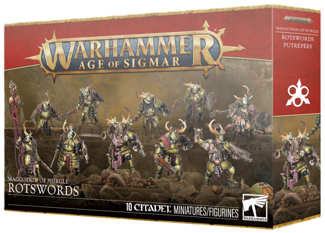 マゴットキン・オヴ・ナーグル：ロットソード	MAGGOTKIN OF NURGLE: ROTSWORDS