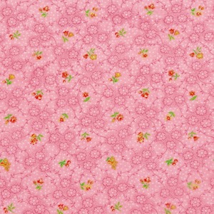 USAコットン　ヴィンテージ　Peter Pan  Pink Flower  布幅55cm  PP29