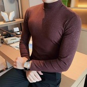 half turtleneck long sleeve sweater 00248