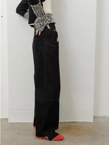 タックベルトデザインパンツ｜ブラック｜YENN | ASAHIYA