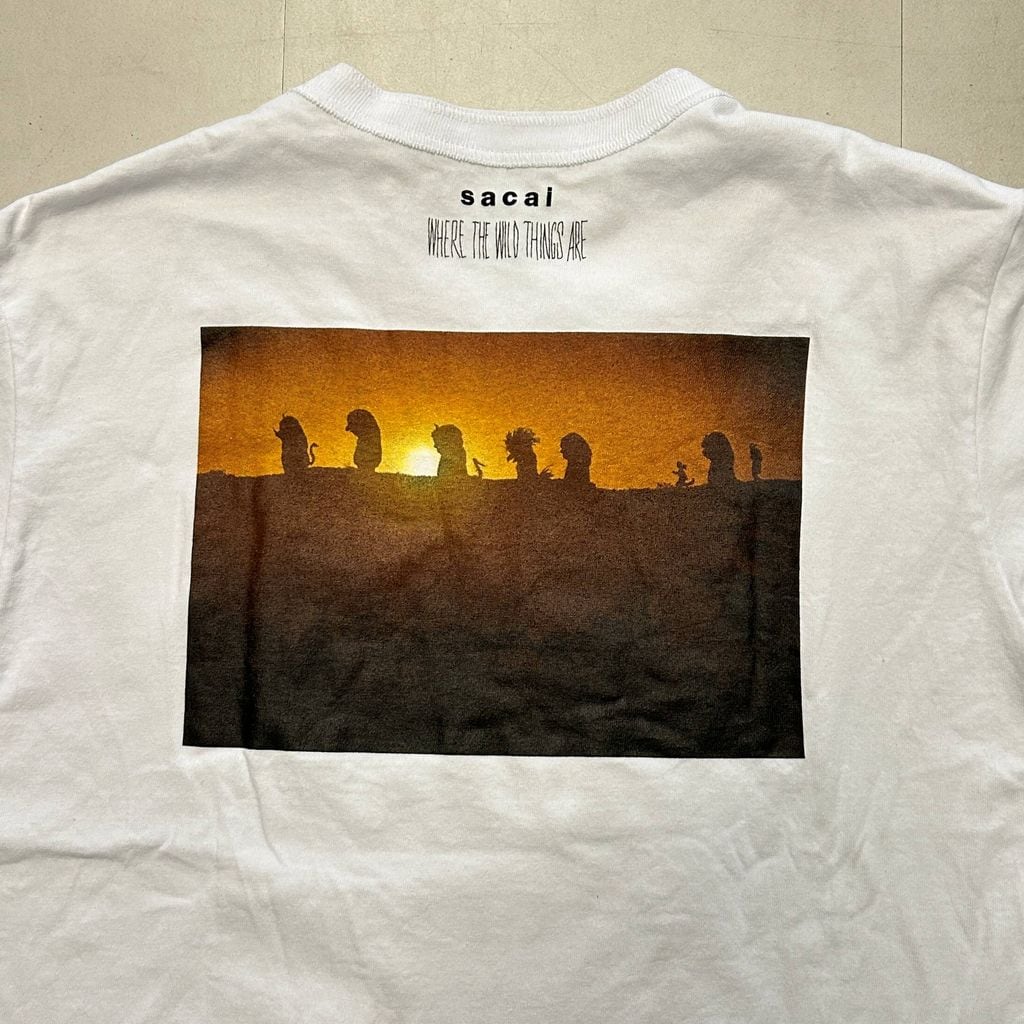 sacai サカイ 25AW WHERE THE WILD THINGS ARE T-SHIRT プリントT