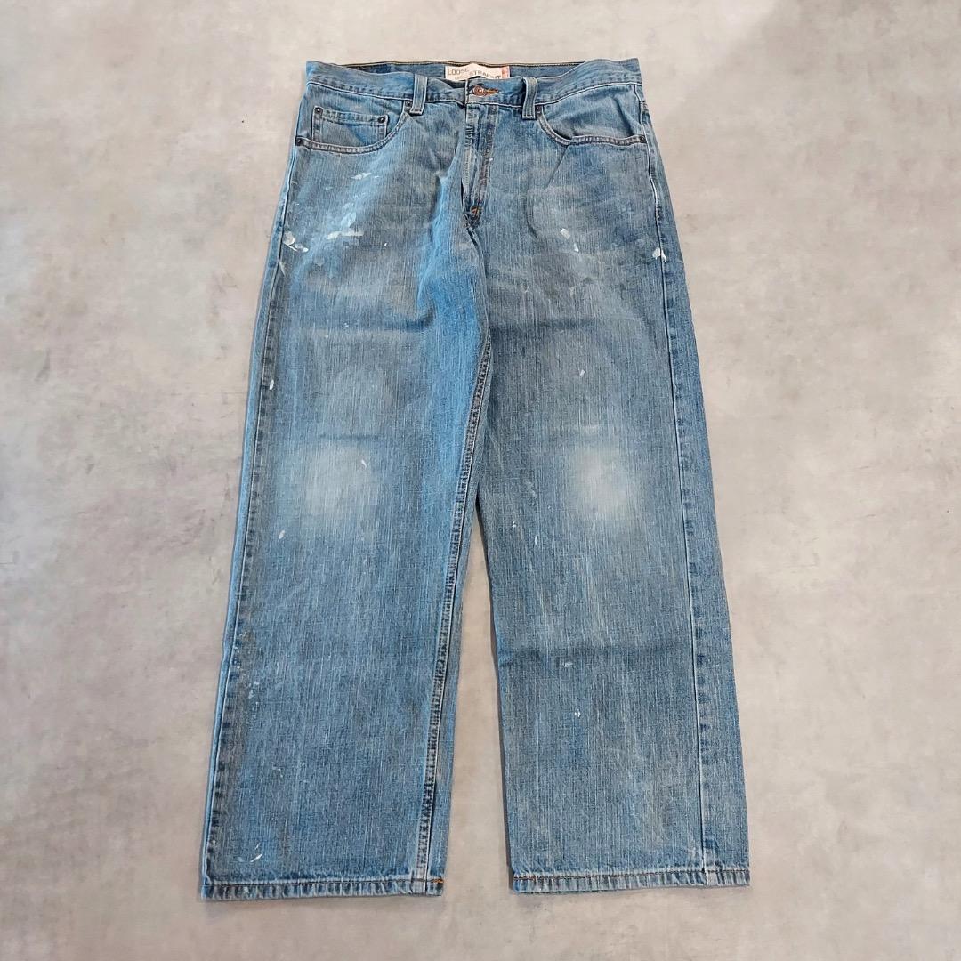 リーバイス569 Levis W34 ブルーデニム 青 00s 古着 18381