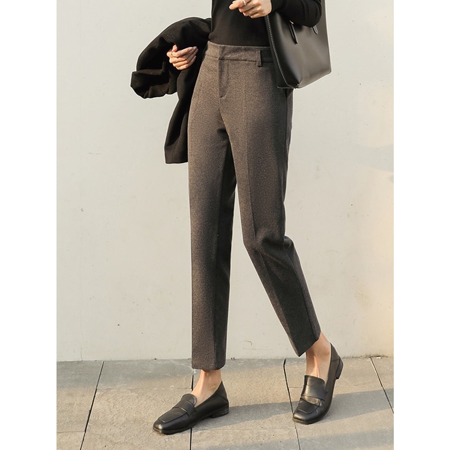 ハイウエストクロップドパンツ 2color RA3094