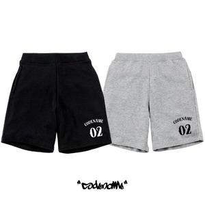 CODENAME 「”LOGO 02” Sweat Shorts Black/Gray」
