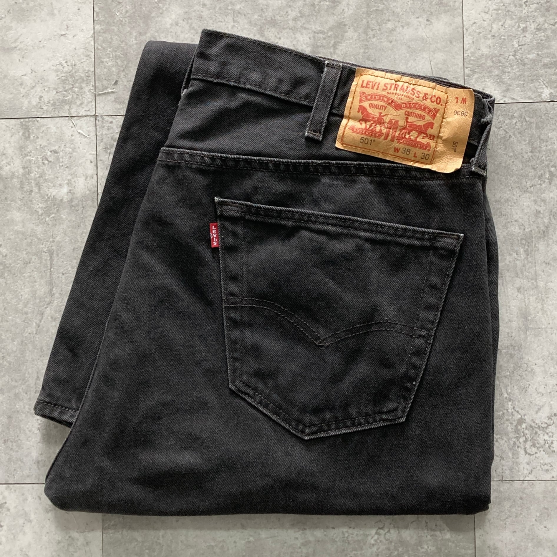 W38 L30】Levis 501 リーバイス ボタンフライ ビッグサイズ 縦落ち