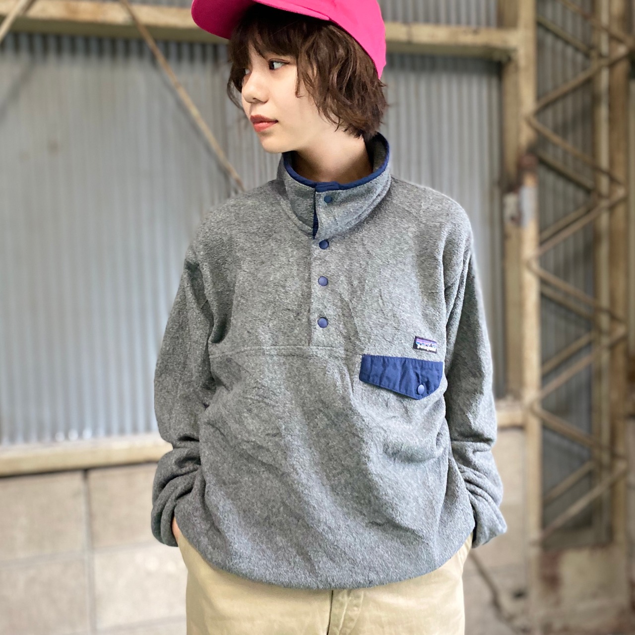 15年製 パタゴニア 総柄 ライトウェイト シンチラ スナップT  