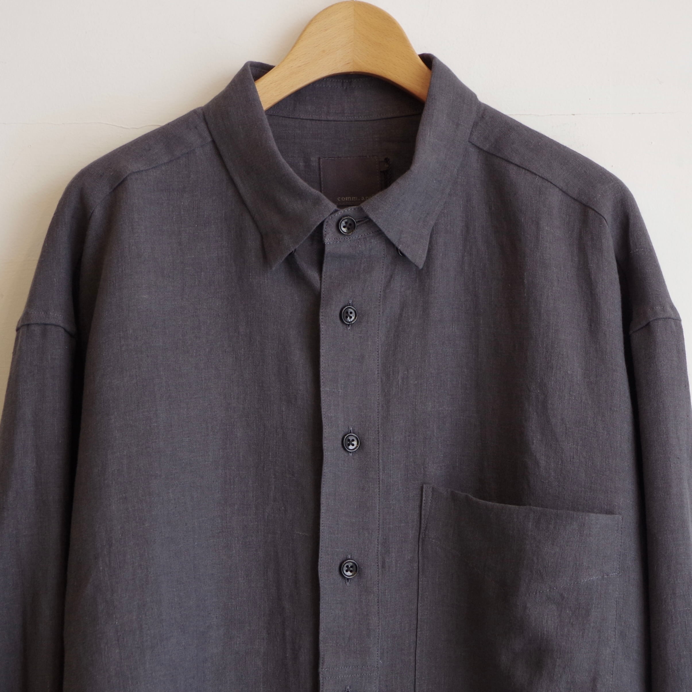 comm.arch. French Linen Lawn B.D. Shirt | 1F Store