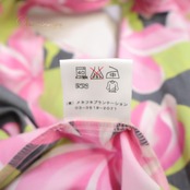 【日本製 フラダンス衣装】ピンク MENEHUNE PLANTETION メネフネプランテーション ワンピース ドレス スミクロ 黄緑 かわいい