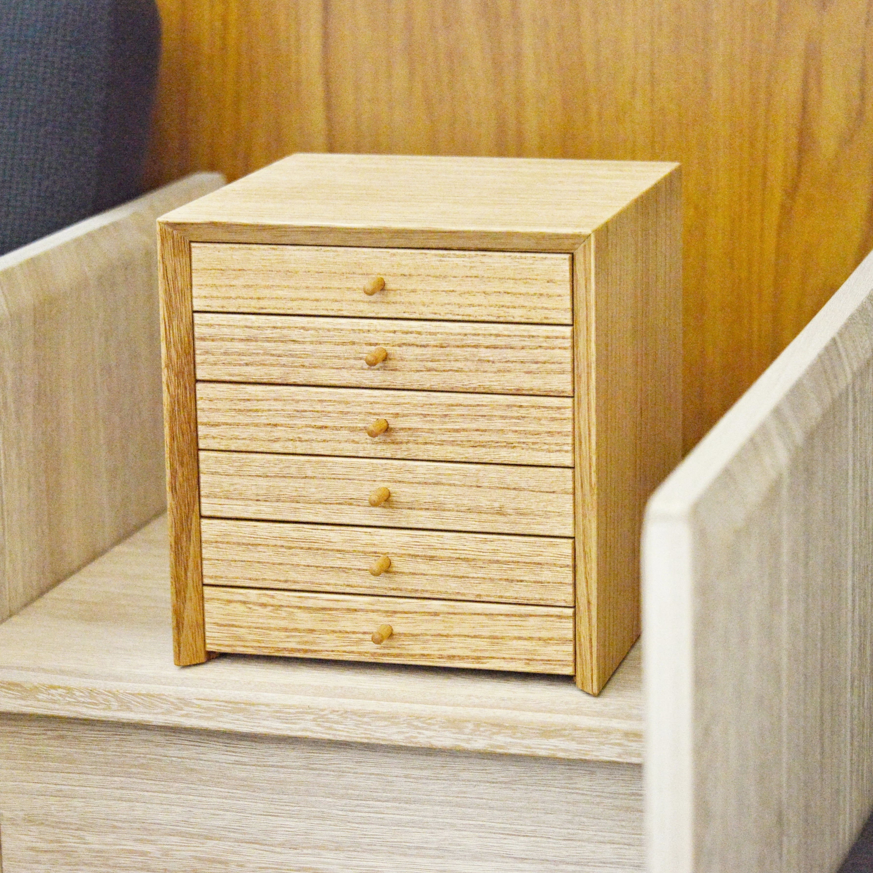 受注生産】桐の６段小引出し 木製ジュエリーボックス アクセサリー