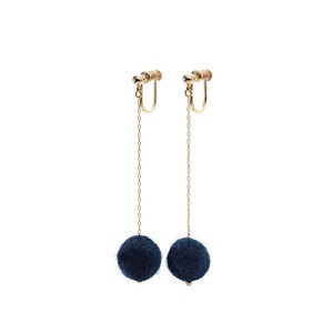 Felt Ball Clip-on Earrings