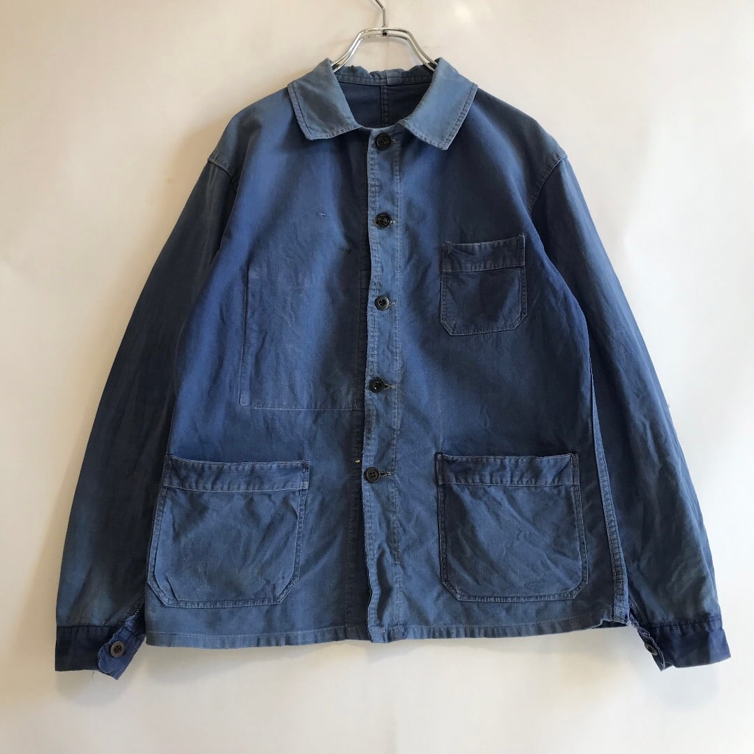 古 M相当 French HBT Chore Work Jacket 50s