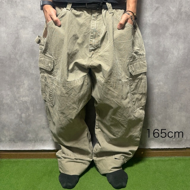【W40×L32】wrangler   ペインターパンツ　革パッチ