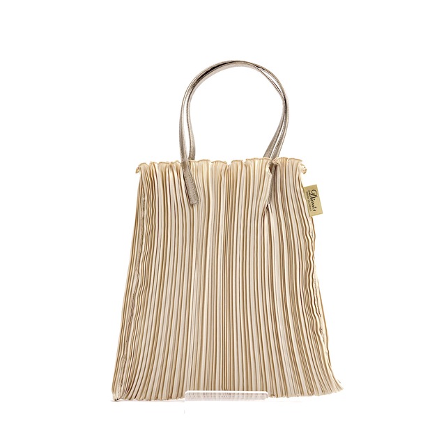 カラフルプリーツバッグ Ｍ（ＤＳＰ－８６４）#555シャンパン