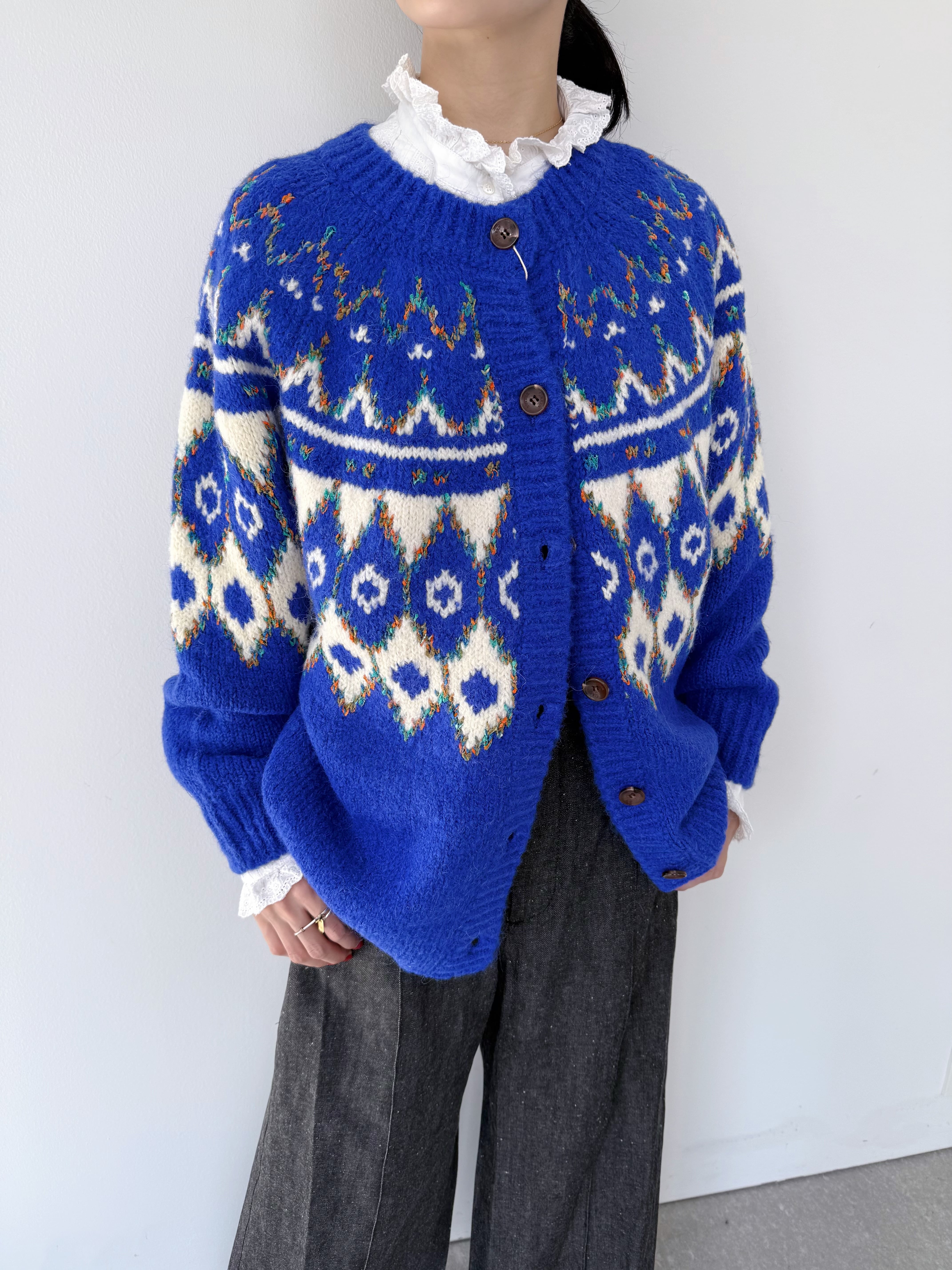 GREEN BUTTER Alpaca Nordic Cardigan | KOKO