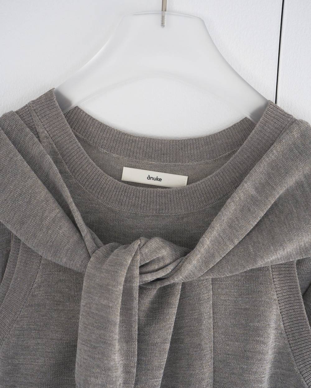 anuke(アンヌーク) Highgauge Sheer Cardigan | サウスオレンジ