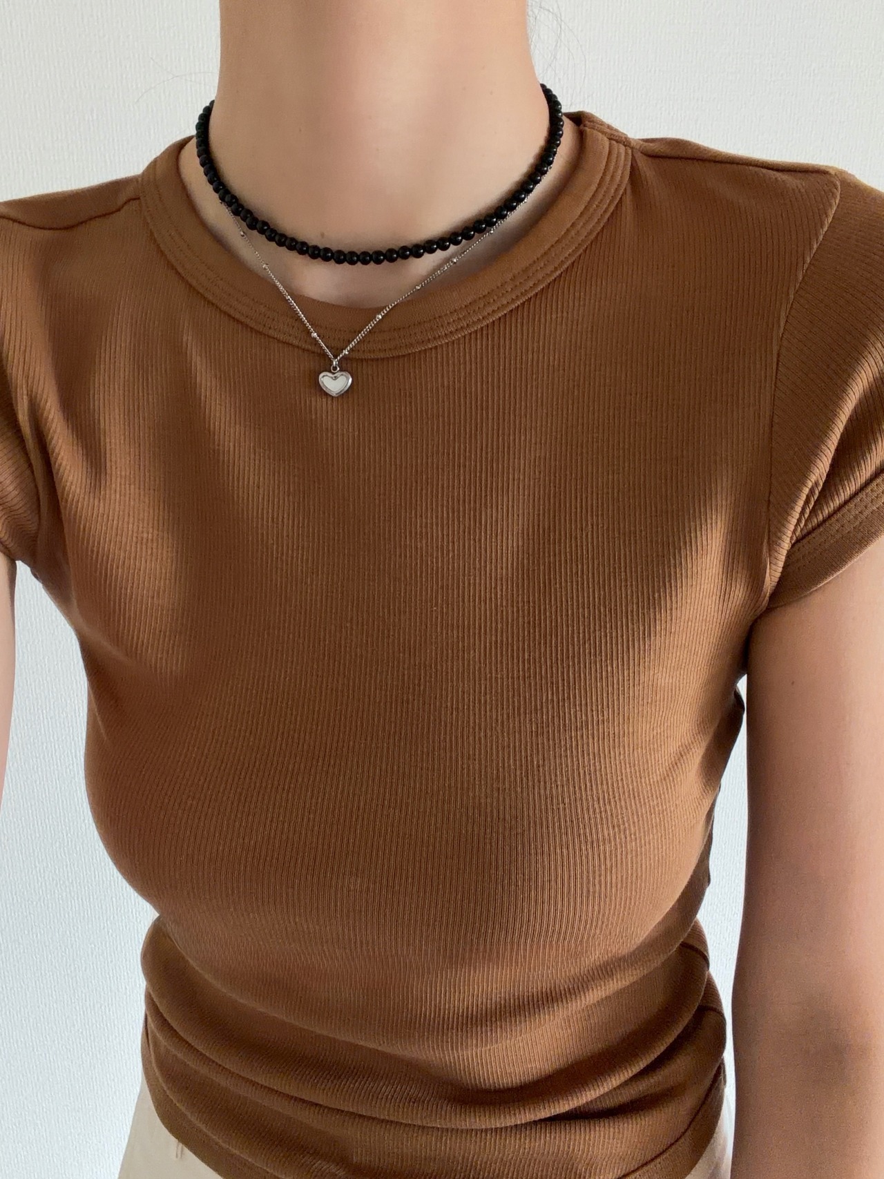 Obsidian Choker Necklace［BZN39-BK］