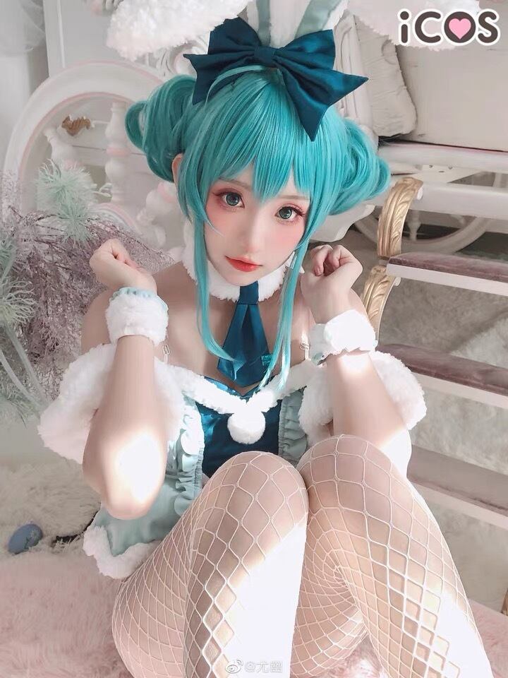 VOCALOID 初音ミク 白バニー 衣装 iCOSコスプレ - コスプレ