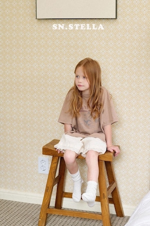 【SN,STELLA】モーニングウルフ Tシャツ ブラウン 80~130cm