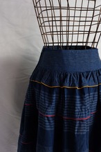 Denims flare skirt Made in France