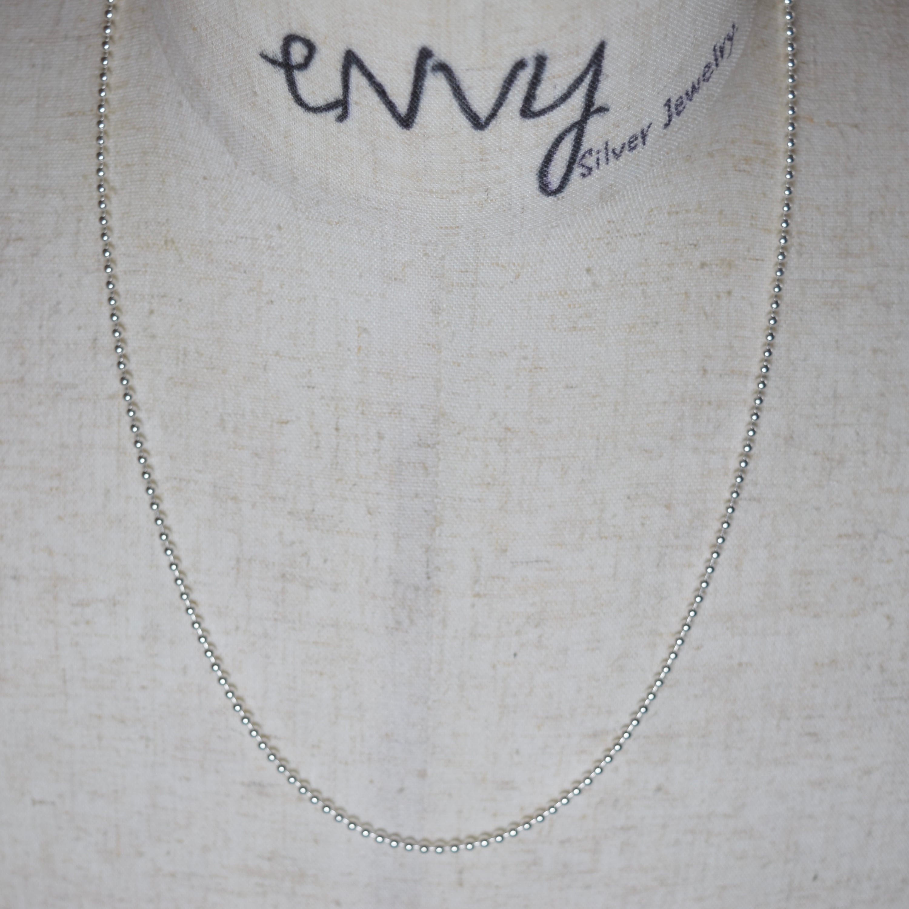 シルバー925 silver ビッグビーズチェーンネックレス/軽研磨仕上げ