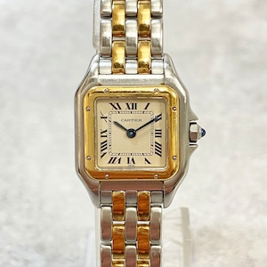 Cartier カルティエ パンテール・ドゥ・カルティエ コンビ SS クォーツ アイボリー文字盤 腕時計 レディース