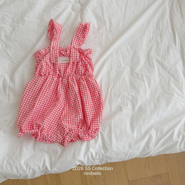 【6/18〆予約】<ninibello> bebe Picnic overalls