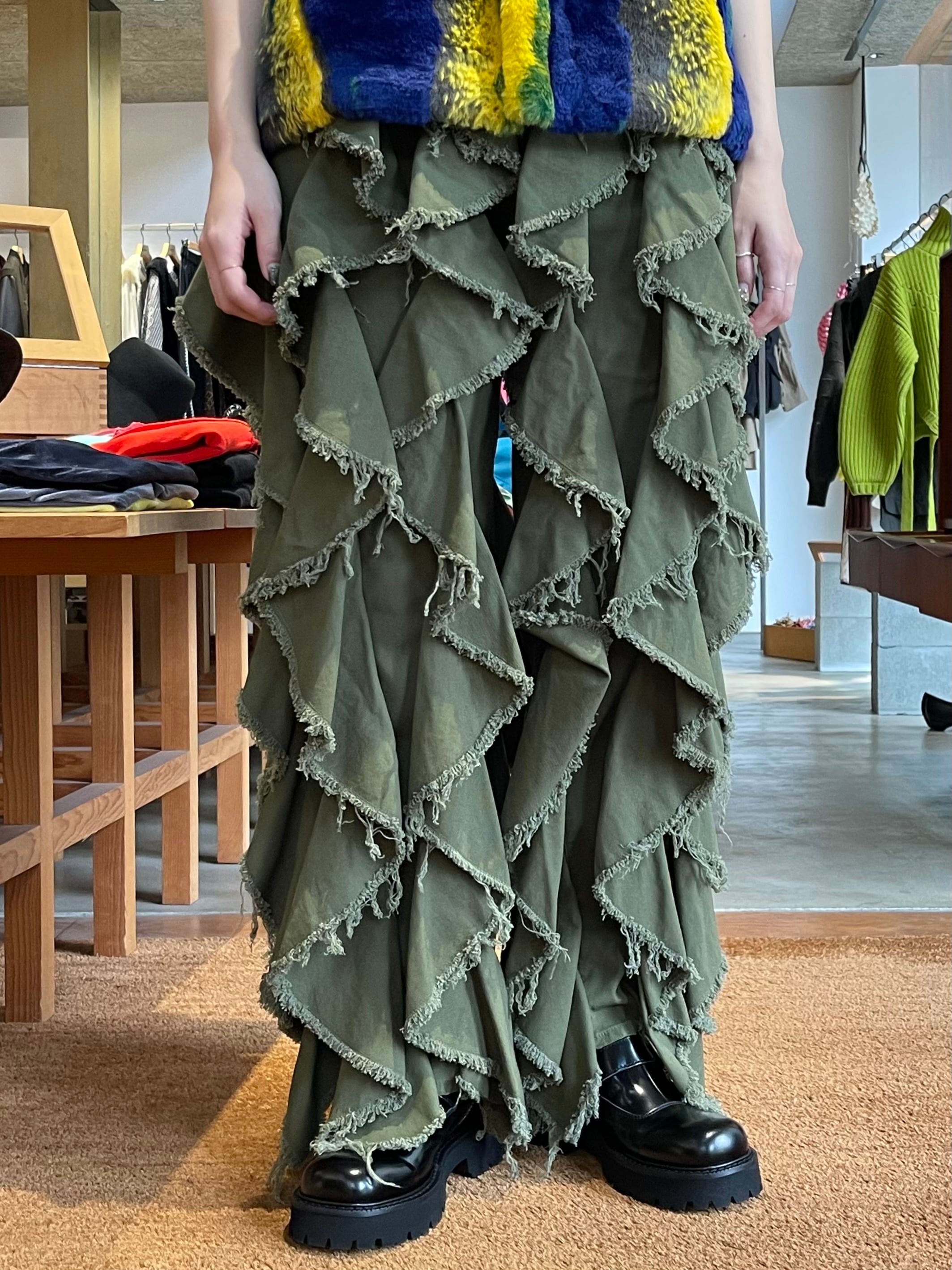 belper ラッフル デニム 少し size2 ベルパー