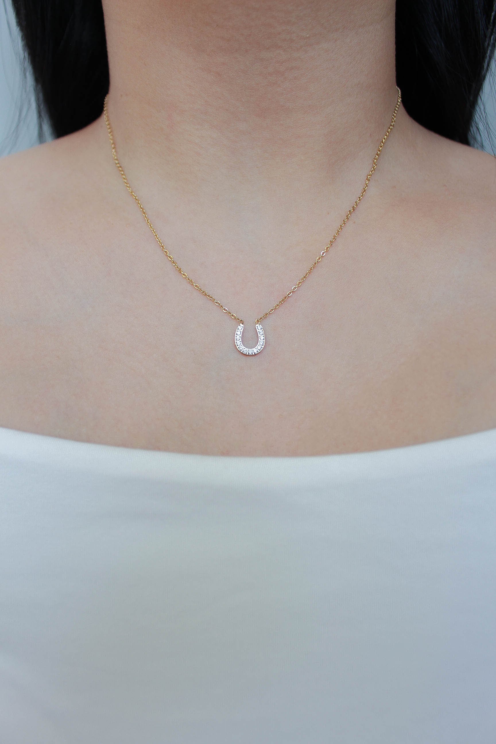 Horse Dia Necklace | 金属アレルギー対応のアクセサリー ebine