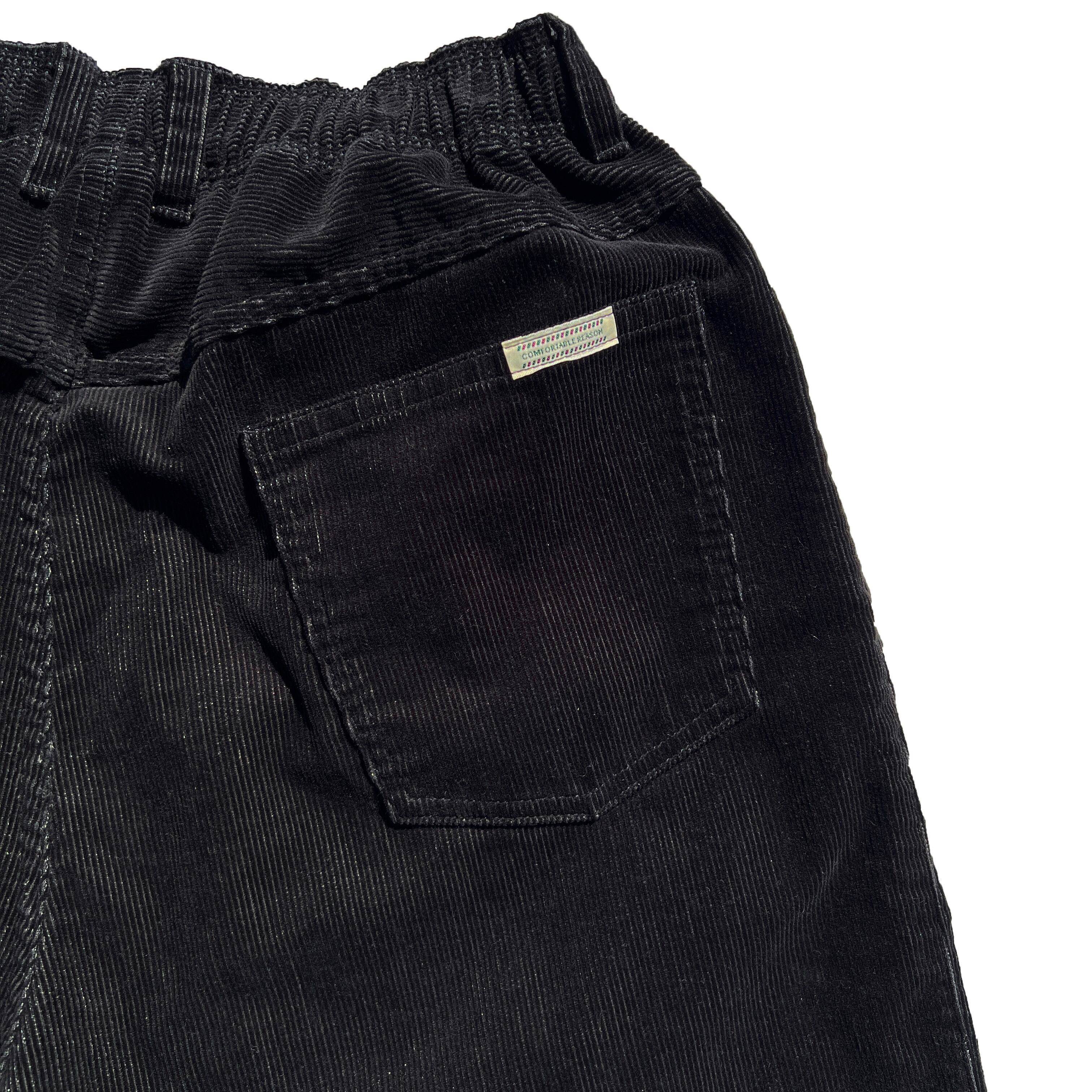 パンツ COMFORTABLEREASONSTRAIGHT CORDS SLACKS COMFORTABLE REASON / STRAIGHT CORDS SLACKS BLACK | THE NEWAGE CLUB