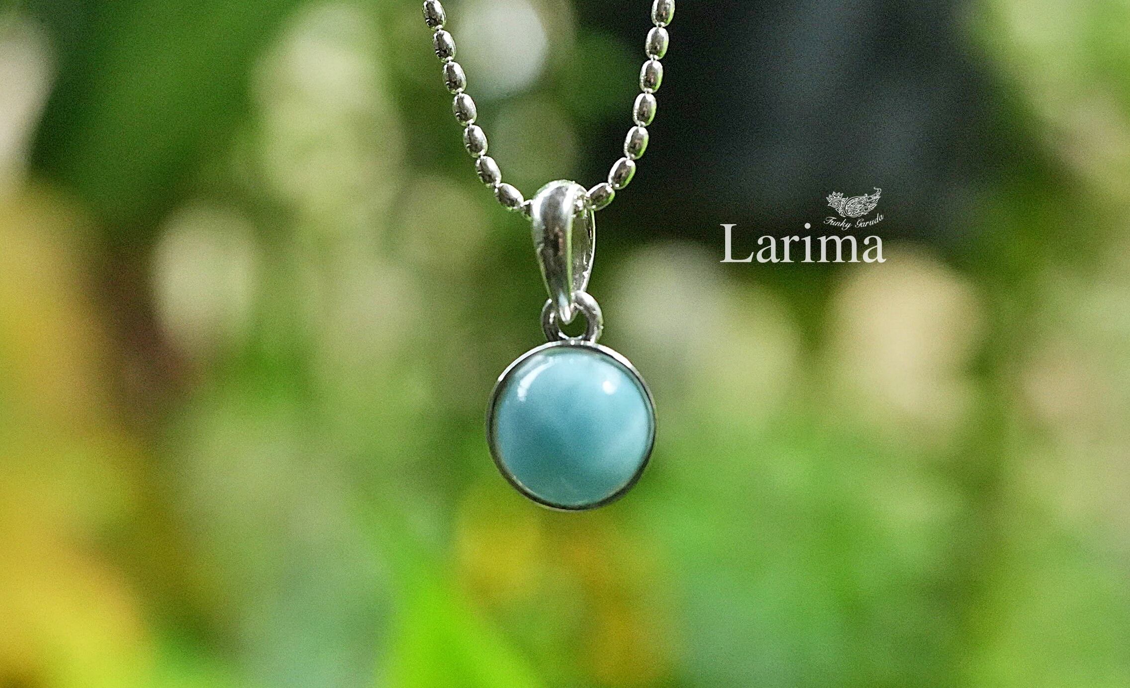 海の色★ラリマー★Larimar シルバーペンダント 1462