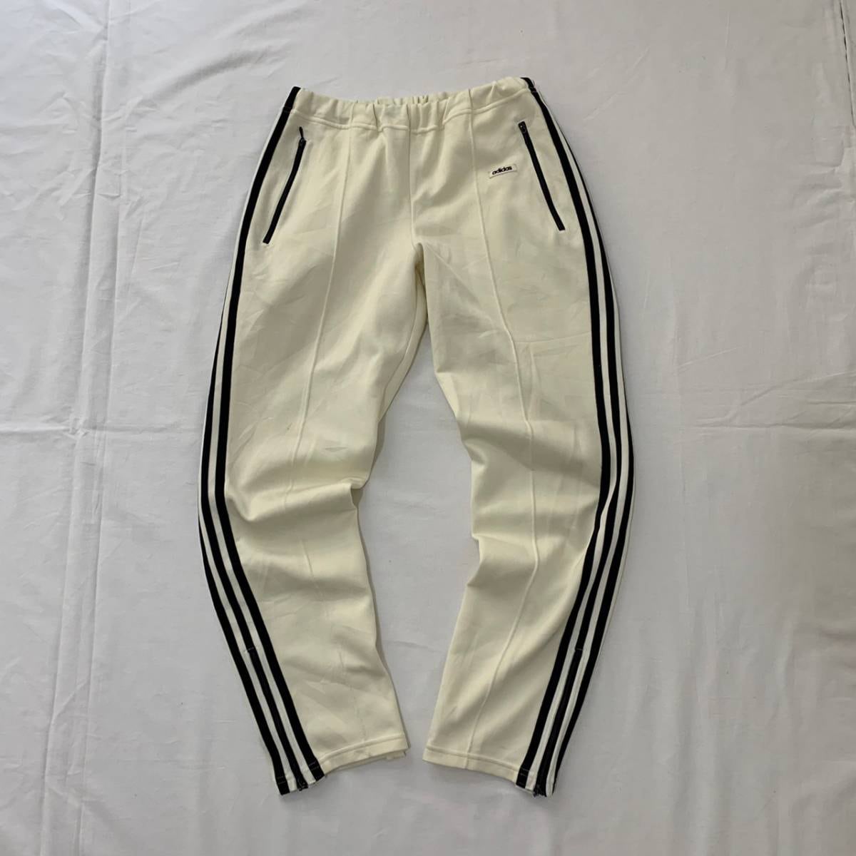 「デッドストック」adidas トラックパンツ デサント製 西ドイツ 70s