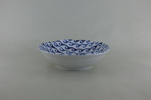 藍小紋伝統柄シリーズ　中鉢（波紋）