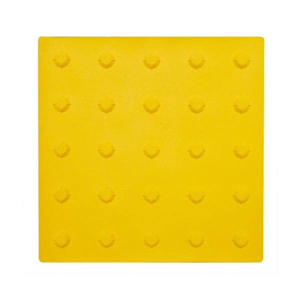 仮設専用点字パネル ポイントタイプ 300角を1枚 貼付けタイプ AR-0965 aro AR0965