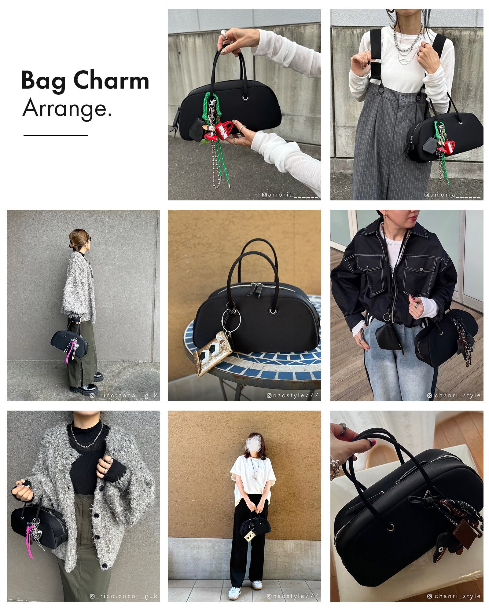 en. Half moon boston bag [edt-135] | EDITA．